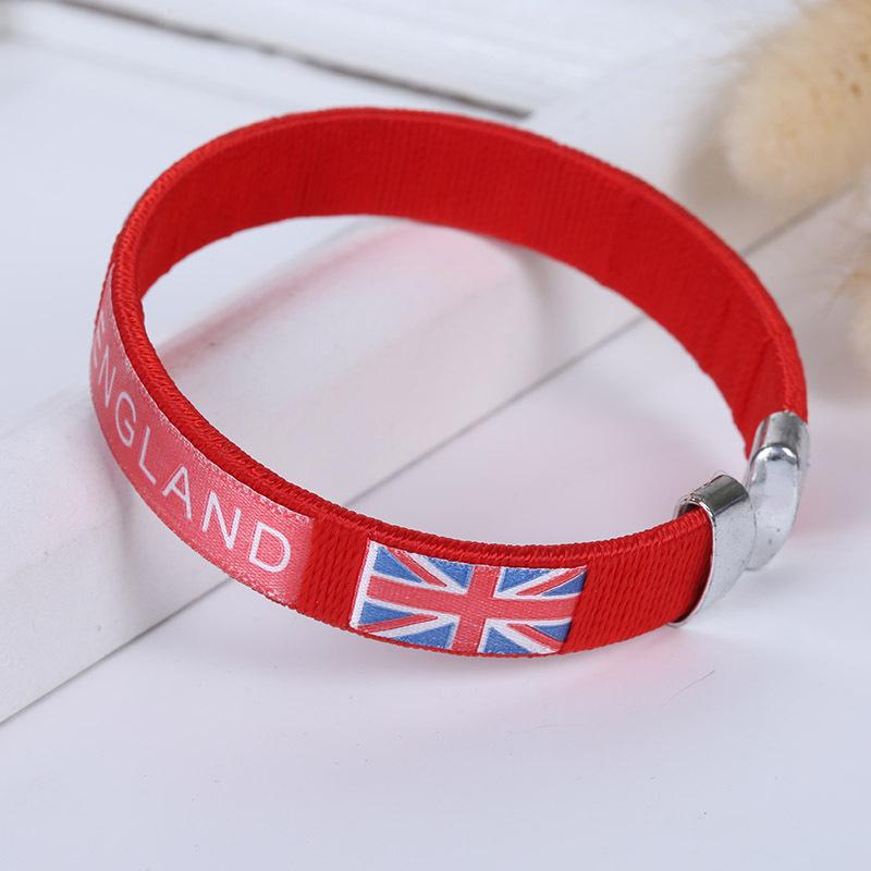 2026 World Cup Flag Bracelet Spain Sports Wristband Embroidered Bracelet Fan Supplies