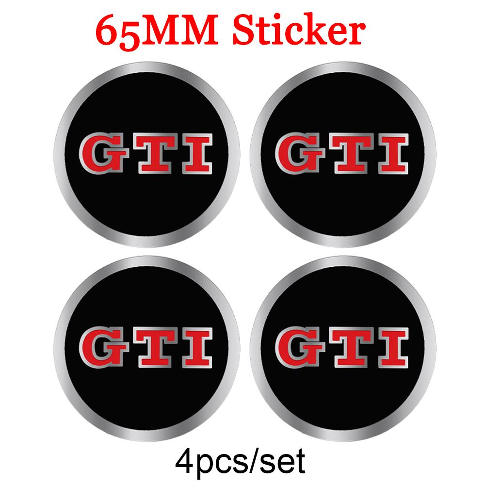 For VW Volkswagen Jetta MK5 Golf 56/60/65MM Car Wheel Center Hub Caps Sticker Tire Rim Covers Decor Decals For Volkswagen VW Gol