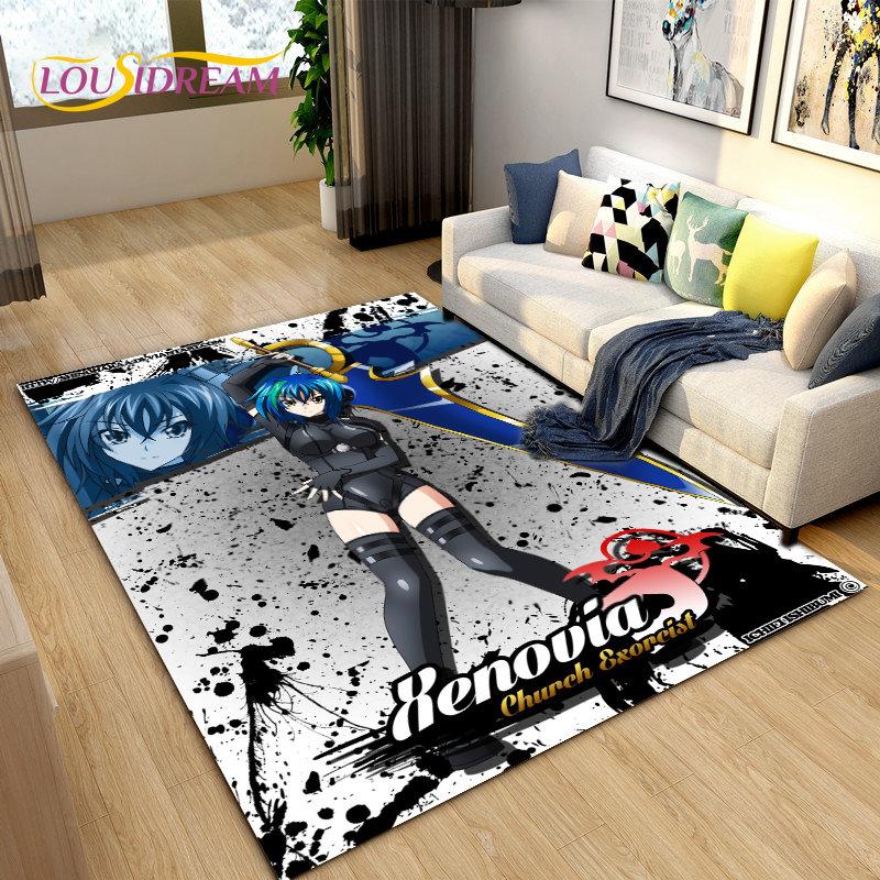 3D High School D×D Sexy Anime  Area Rug,Carpet Rug for Living Room Bedroom Sofa Doormat Decoration,kids Play Non-slip Floor Mat