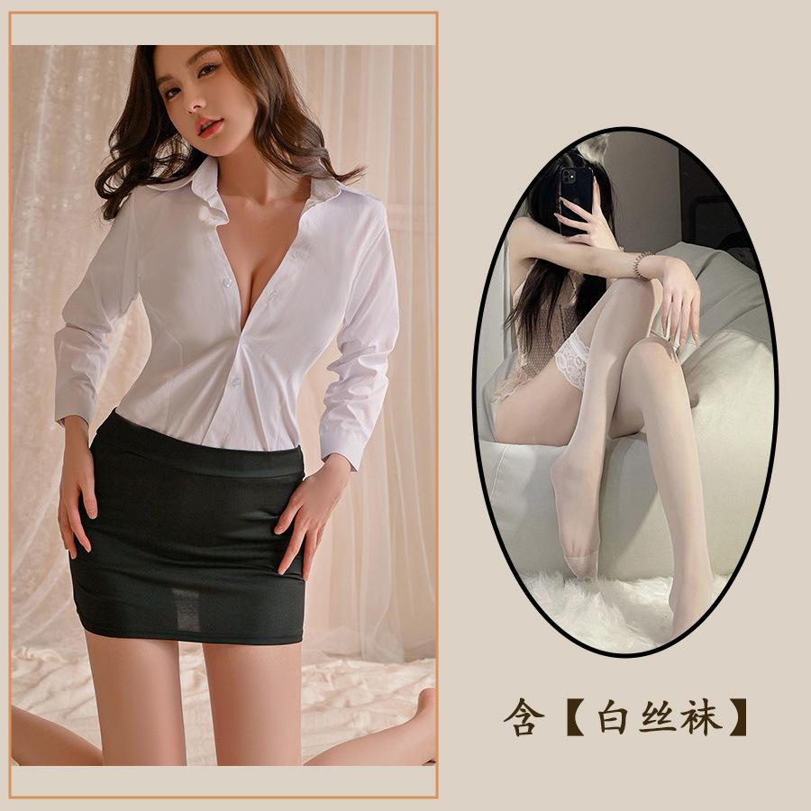Fun Sexy Secretary Seduction Suit Hip Wrap Passion Teacher Hip Wrap Skirt Large Size Suit Slim