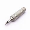 Nickel-Plated 6.5mm Female To 3.5mm Male Mono Adapter for Headset/Microphone.