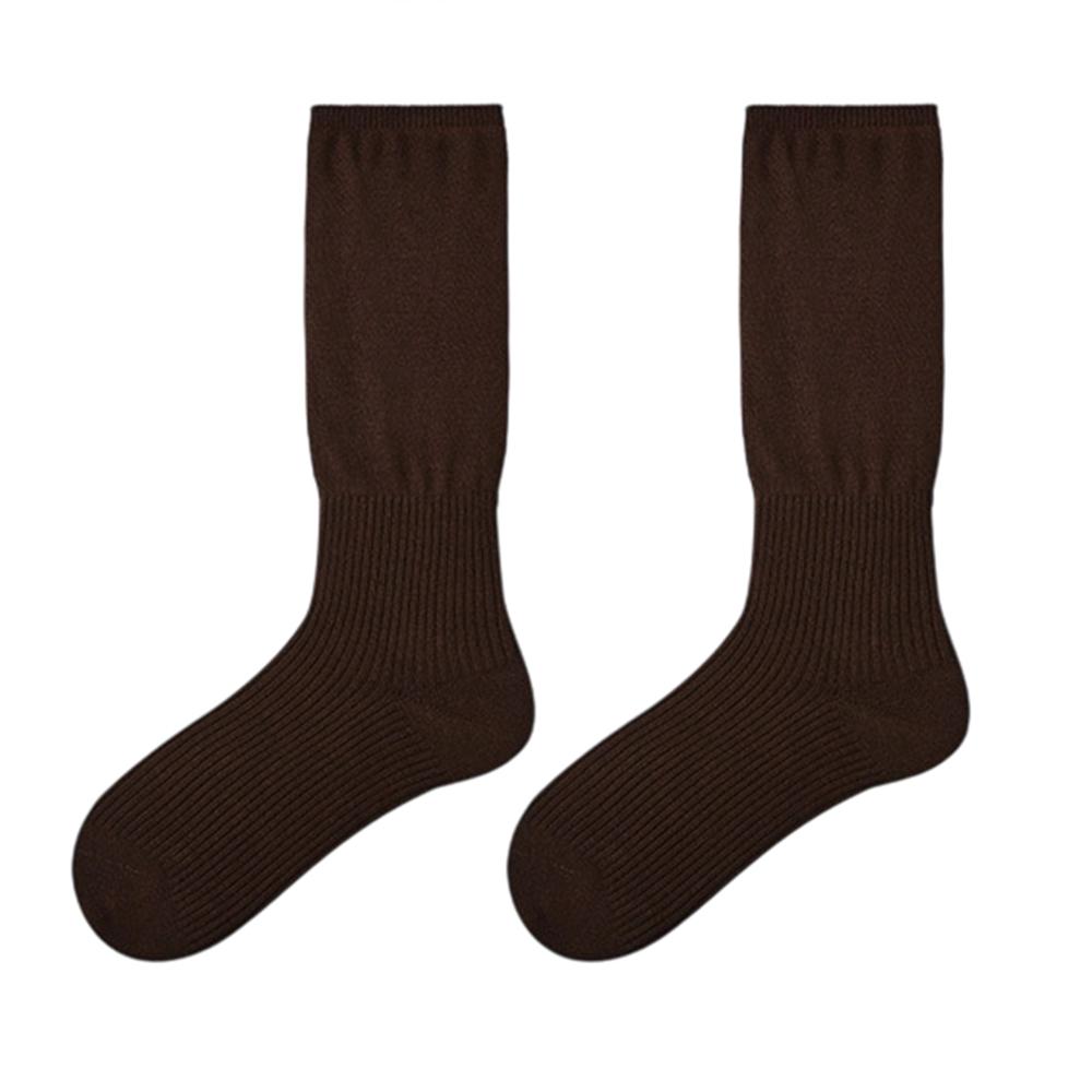 

1 Pair For Women High Elasticity Seamless Mid Calf Socks One Size Breathable Moisture Wicking Cotton Socks