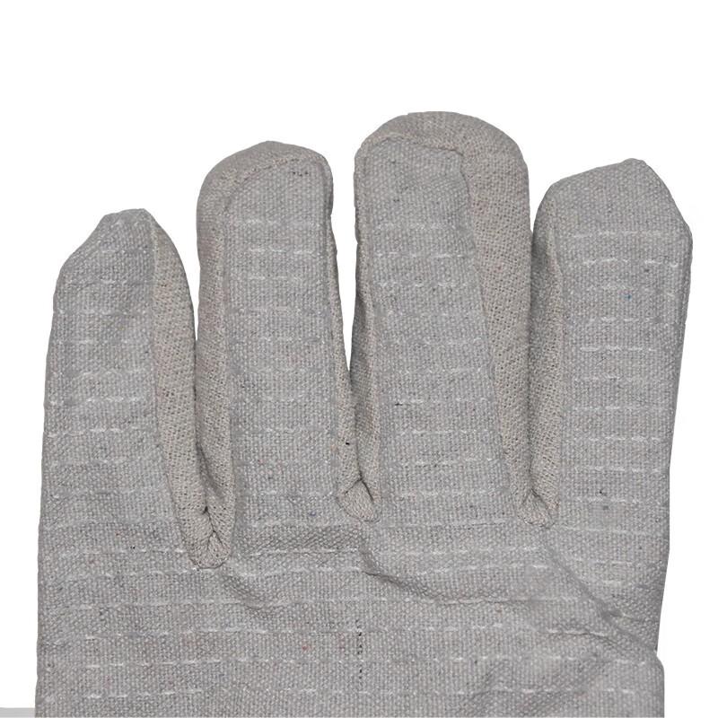 Lijiu Hong Extended White Canvas Work Gloves