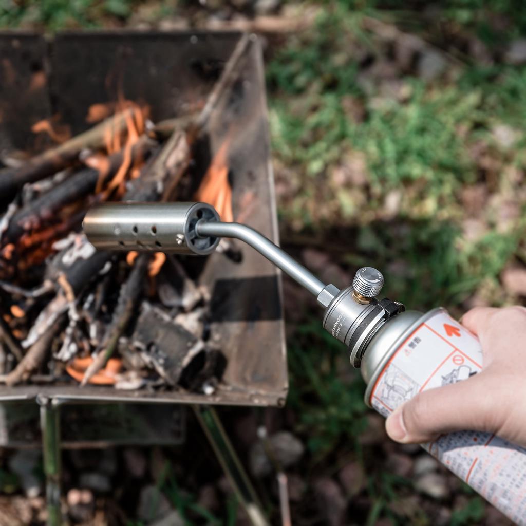 CAMPING MOON Giga Power Torch for Bonfires, Fireman, Compatible with CB Cans, Outdoor Cooking, MT-3915-CB