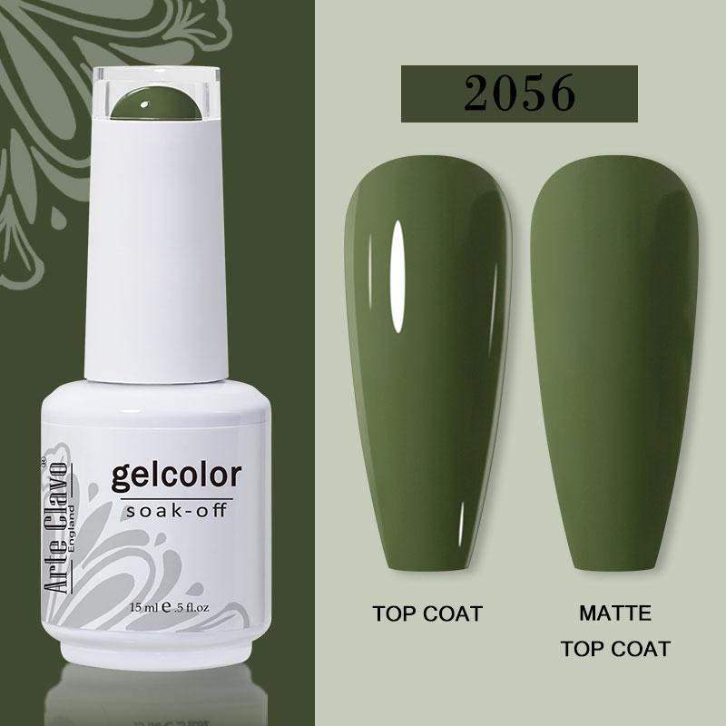Arte Clavo Nail Gel Polish 15ml Soak Off Gel Varnish Colorful Glass Bottle Bright Color Glitter Varnish Nail Polish
