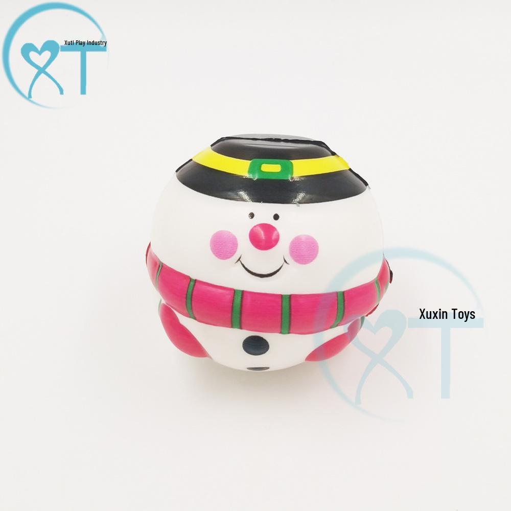 Santa Claus PU Slow Rebound Foam Ball Christmas Toy - Snowman & Reindeer Decompression