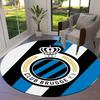 Club Brugge KV Round Area Rug,Carpet Rug for Living Room Bedroom Sofa Playroom Decor,Non-slip Floor Mat