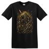 Viking Warrior Retro Metal T Shirt Battle Scene Graphic Tee Design