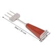 Stainless Steel Ice Chisel Chipper Wood Handle Stable Construction Ice Crusher Tool Three Prong Design Three Prong Ice Pick