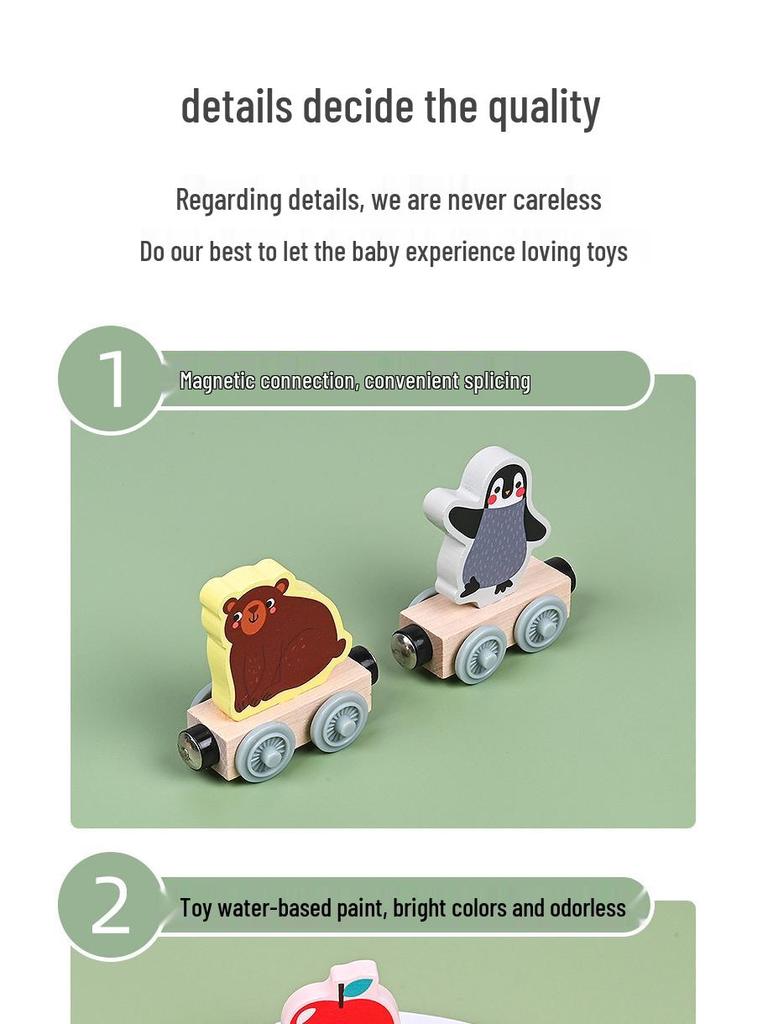 Magnetic Train Toy for Kids - Iron Educational Building Blocks Track, Suitable for Ages 1-6.