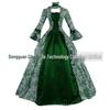 6-farbiges viktorianisch-gotisches Prinzessinnen-Ballkleid Kostüm für Halloween