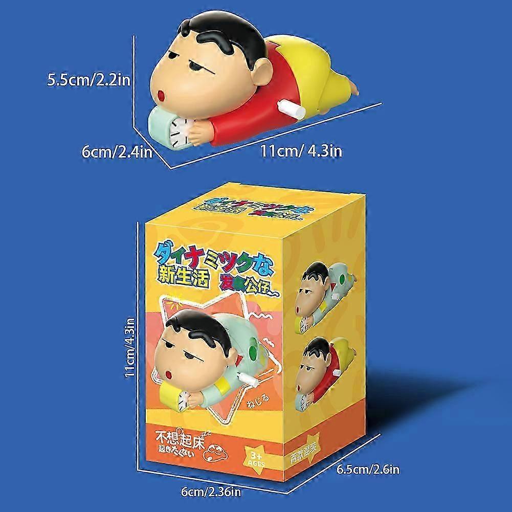 Mini Moveable Shinchan Toys Cartoon Anime Figure Wind-Up Kid Toy for Kids Adults