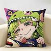 Welcome To DDemon School Cushion Cover Natural Linen Organic Fabric DoubleSided Printing Room Sofa Decor Pillow Case