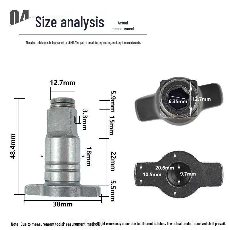 

Dual-Purpose Magnetic Square Shaft Wrench Kit - High Hardness, Hollow Design, Four Tools