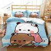 Home Textile Cartoons Bubu Dudu Cover Duvet Cover Pillow Case Boy Girl Polyester Bedding Set King Queen Twin Size Luxury Gift963