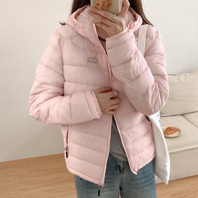 Roupas de algodão leve para outono e inverno, roupas caneladas femininas, azul, ajuste casual comum, casaco liso