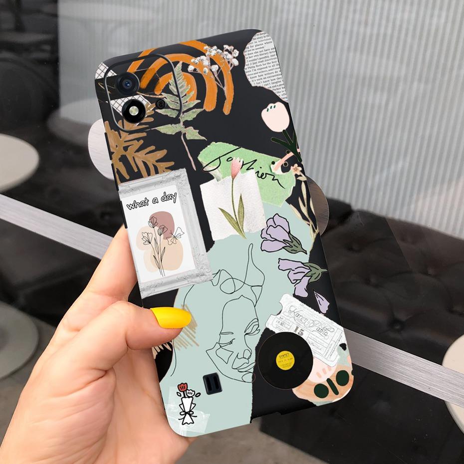 Lovely Pattern Phone Case For Realme C11 2021 C 11 2020 RMX2185 Macaroon Silicone Soft Cases Cover For Realme C11 (2021) RMX3231