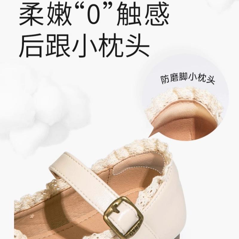 Girls small leather shoes 2025 new spring and autumn children's shoes princess shoes women's treasure single shoes black soft sole girls autumn