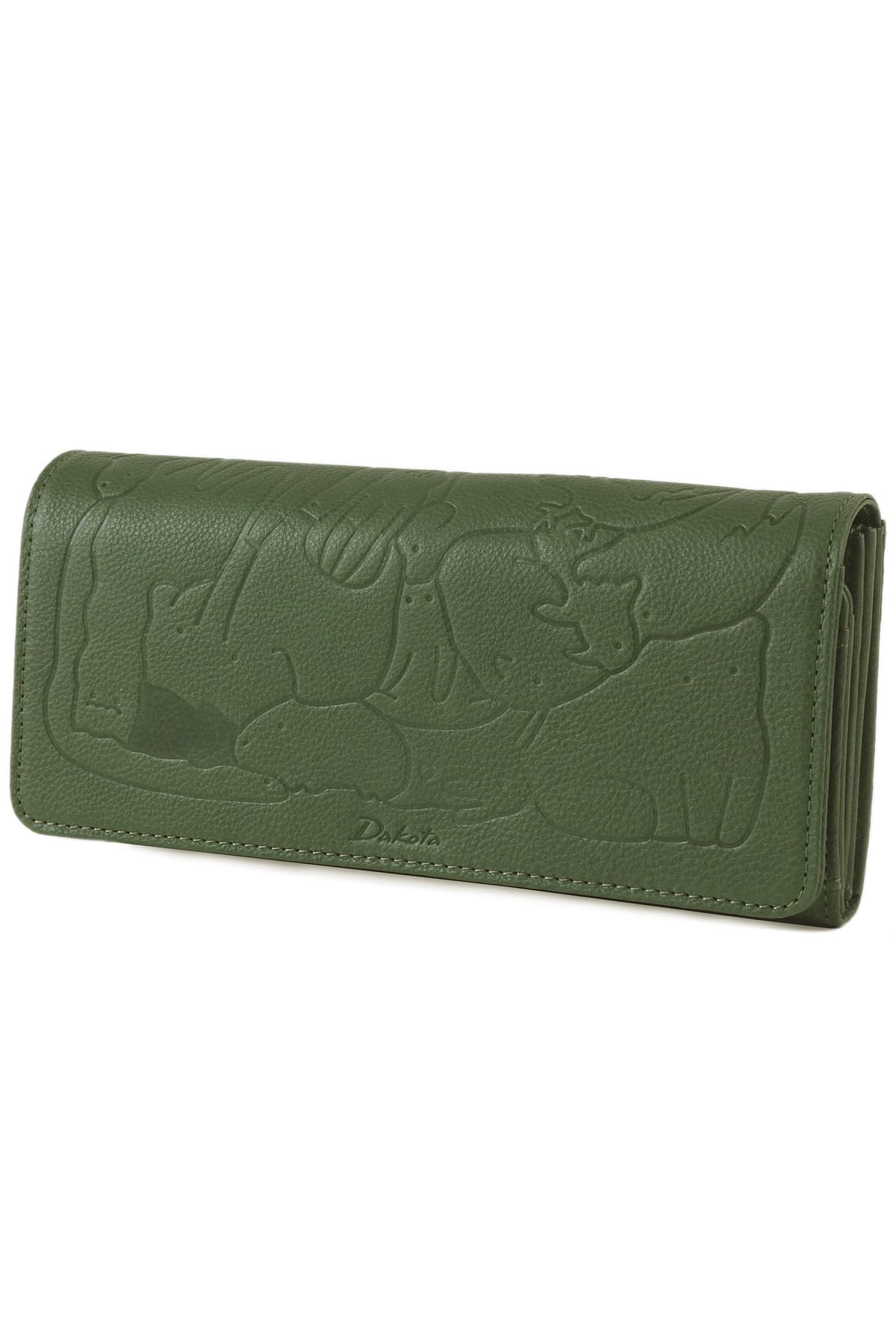 

Long Wallet Genuine Leather Green [Dakota] Women s DA-30191-50 зелений