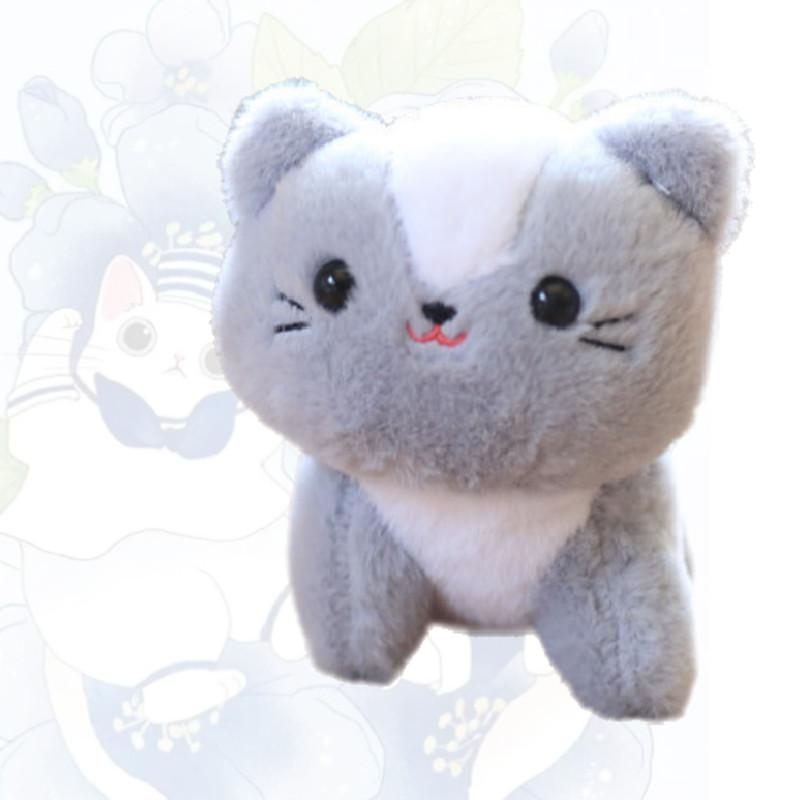 Adorable Plush Cat Keychain Soft Cuddly Toy With Pp Cotton Filling