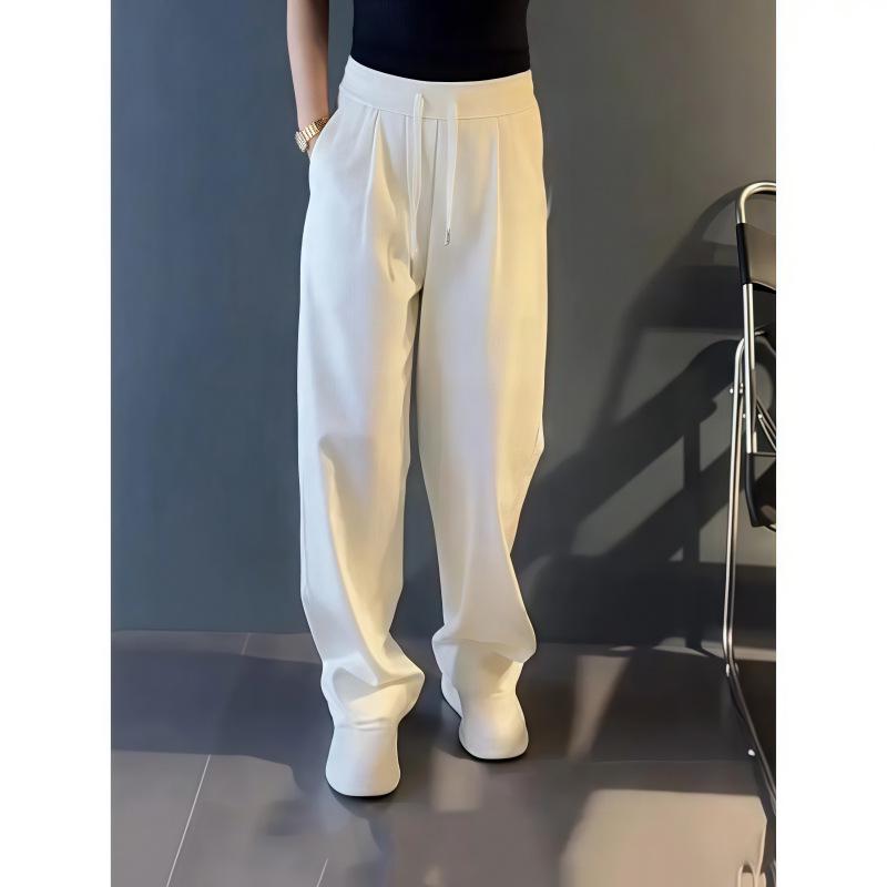 2025 Men's Summer Wide-Leg Drapey Pants: Versatile High-End Fashion Trousers