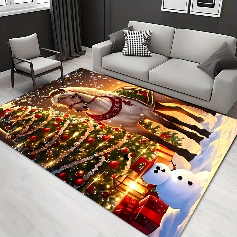 

1pc Flower of Life Pattern Carpet, Area Rug For Living Room Bedroom Room Bed Chair Laundry Entryway Corridor Yard Non-slip Outdoor Camping R 60cm by 90cm