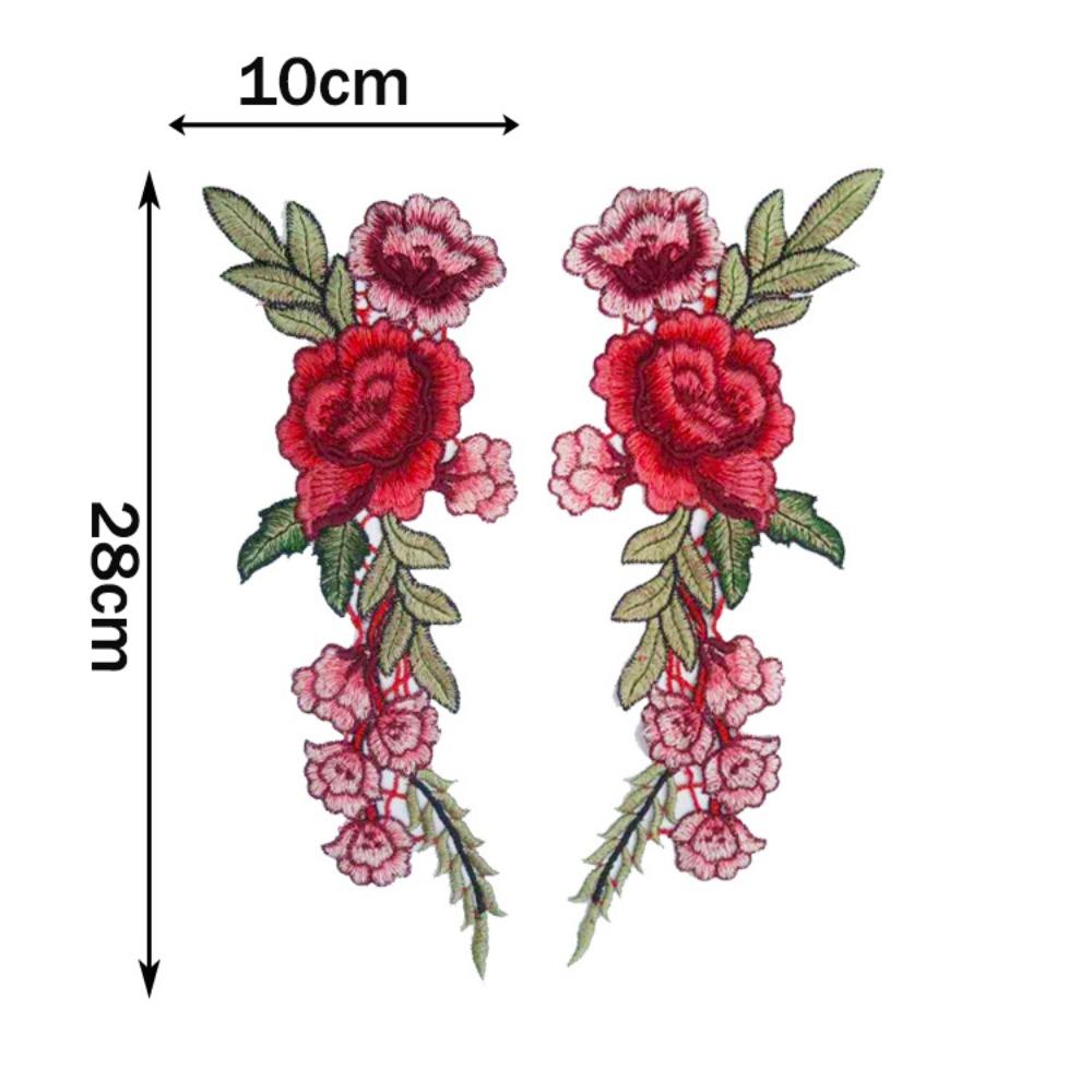 Floral Embroidery Flower Patch Multicolor Sew on Patch Fashion Elegant Sewing Accessories