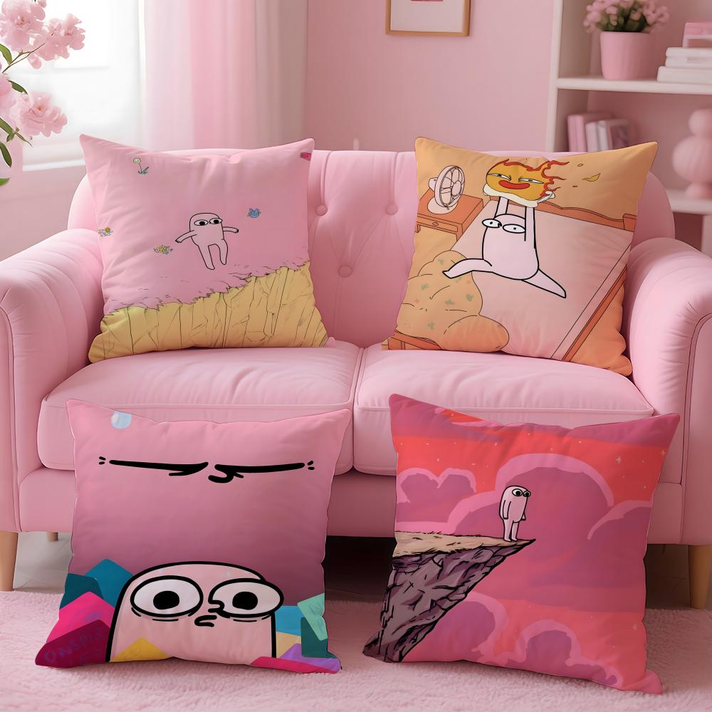 Cartoon Fun Funny Ketnipz Cute Cushion Cover Pillow Case Soft Skin Friendly Fabric Concealed Zipper