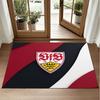 VfB Stuttgart Football Design Crystal Velvet Rug Soft Decorative Mat for Bedroom Entrance