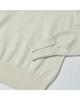 WORTHWHILE MOVEMENT Cuff Button Crew Neck (Light Beige)