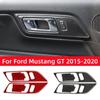 Per Ford Mustang GT 2015-2021 Accessori Styling Fibra di Carbonio Interno Auto Maniglia Porta Decorazione Adesivi Rivestimento