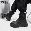Men's Martin boots, locomotive boots, high-top leather surface trend, regular men's boots, large size increase