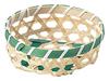 Chidori Sangyo 9 x 9 x Bamboo (Tidorisangyou) Basket, Natural, h3.5cm, Basket, 27-01