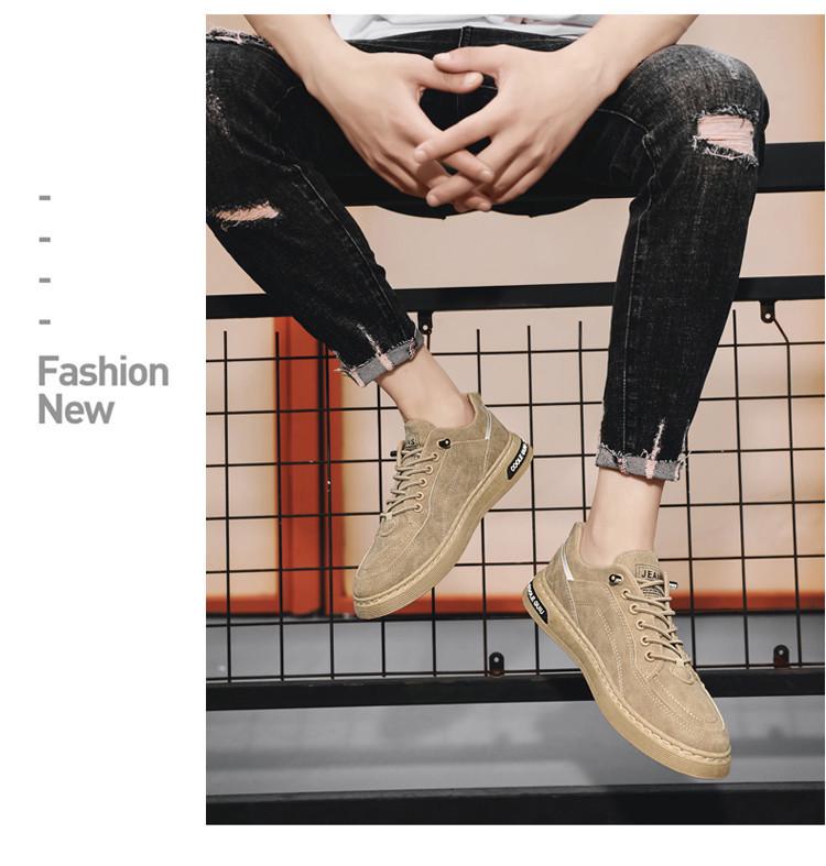 2024 Spring Men's Breathable Sneakers: Trendy, Casual Slip-On Sports Shoes