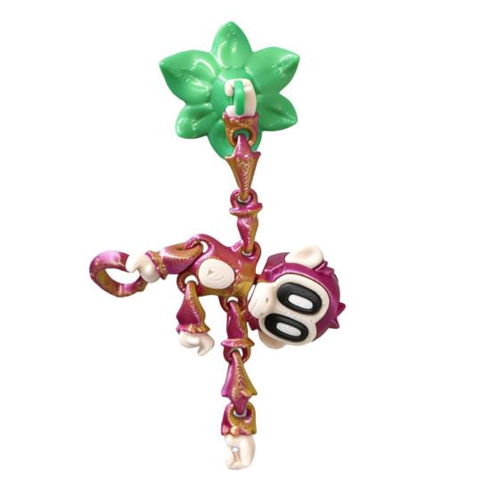 

3D Printed Magnetic Monkey Toy Articulated Hanging Monkey with Magnets Movable Joints Monkey Fidget Toy Fridge Magnet Decoration C