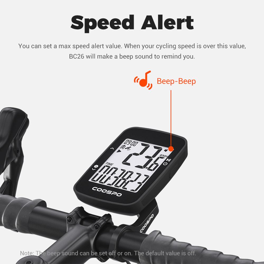 Bike GPS Computer Multifunctional Wireless Bicycle Computer with Auto Backlight Waterproof Odometer