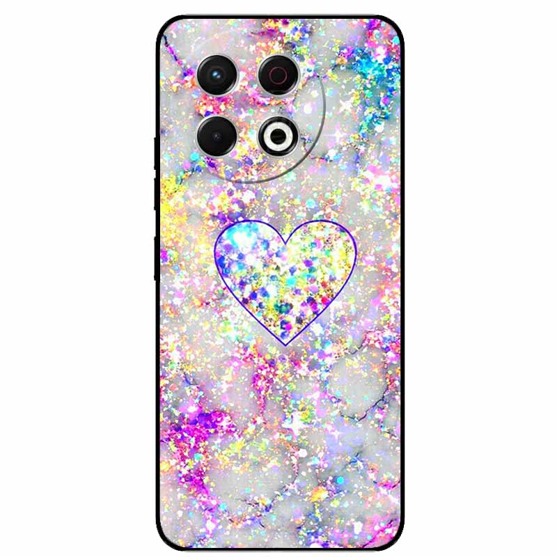 For Tecno Spark 30 Pro Case Marble Painted Silicone Back Cover Cases For KL7 Spark 30 Pro Soft Black Phone Funda Spark 30 Pro 4G