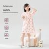 Girls' Spring Summer Thin Cotton Nightgown