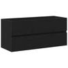 Washbasin Cabinet Black Oak Effect 100 X 39 X 62 Cm