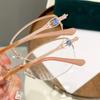 Anti Blue Light Reading Glasses Presbyopia Memory Hyperopia Half Frame Eyewear +1.0 to +4.0