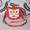Soft Lion Dance Shoulder Bag Plush Red Lion Coin Pruse  Pay a New Year Call