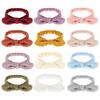Baby Bow Headband for Boys Girl Breathable Cotton Bowknot Hair Bands Toddler Elastic Headdress Universal Turban Hairband