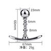 Pull Beads Metal Butt Plug Wear Boat Anchor Base Handheld Anal Plug Anal Dilator Adult Sex Toys