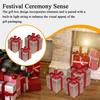 Lighted Christmas Boxes 3 Pieces folding luminous LED light string Christmas LED Light Decorations gift box ornament decor light