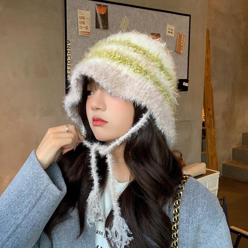 

Knit Beanie Hat For Women With Warmth And Breathability For Fall Winter Casual Wear бежевий