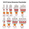 Delixi Air Circuit Breaker: 1P, 2P, 3P, 4P Options for Household and Three-Phase Systems (25A, 32A, 40A, 63A)
