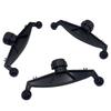 Double Socket 17mm Ball Mount Adapter Base For Expanding Car Dashboard Phone Holders To Two Devices
