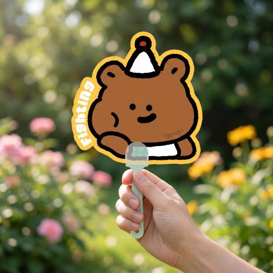 4Pcs Small Hand Fans Portable Summer Handheld Fan Cute Animal Manual Fan for Travel Commuting Outdoor Walking Fun Photo Prop