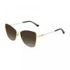 Sunglasses Butterfly Full Rim  Gold Frame And Brown Gradient Lens Rose Gold
