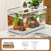 Transparent Plastic Desktop Goldfish Tank for Home Decor - Small & Medium Sizes Available
